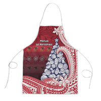 American Samoa Christmas Apron Seashell Xmas Tree Tribal Waves - Polynesian Pride