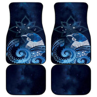 New Zealand Matariki Car Mats Maori Tui Bird Blue Galaxy