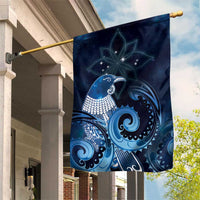 New Zealand Matariki Garden Flag Maori Tui Bird Blue Galaxy