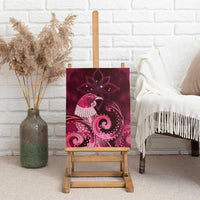 New Zealand Matariki Canvas Wall Art Maori Tui Bird Magenta Galaxy