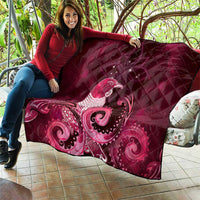 New Zealand Matariki Quilt Maori Tui Bird Magenta Galaxy