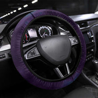 New Zealand Matariki Steering Wheel Cover Maori Tui Bird Purple Galaxy