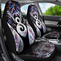 New Zealand Aotearoa Car Seat Cover Pikorua Single Twist Pink Paua Shell DT05 - Polynesian Pride