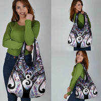 New Zealand Aotearoa Grocery Bag Pikorua Single Twist Pink Paua Shell