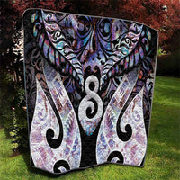 New Zealand Aotearoa Quilt Pikorua Single Twist Pink Paua Shell