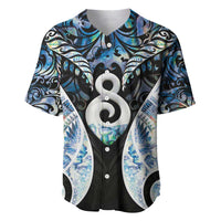 New Zealand Aotearoa Baseball Jersey Pikorua Single Twist Green Paua Shell