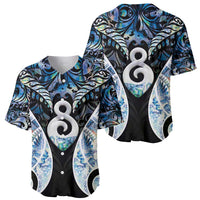 New Zealand Aotearoa Baseball Jersey Pikorua Single Twist Green Paua Shell