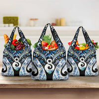 New Zealand Aotearoa Grocery Bag Pikorua Single Twist Green Paua Shell