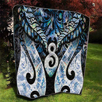 New Zealand Aotearoa Quilt Pikorua Single Twist Green Paua Shell