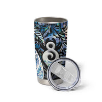 New Zealand Aotearoa Tumbler Cup Pikorua Single Twist Green Paua Shell