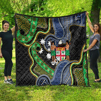 South Sea Islanders And Fiji Quilt Fijian Coat Of Arms And Southern Cross DT05 - Polynesian Pride
