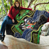 South Sea Islanders And Fiji Quilt Fijian Coat Of Arms And Southern Cross DT05 - Polynesian Pride
