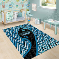 Aotearoa Atua Ranginui Area Rug Maori Sky Father Koru Patterns