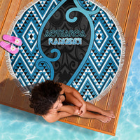 Aotearoa Atua Ranginui Beach Blanket Maori Sky Father Koru Patterns