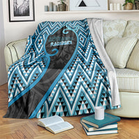 Aotearoa Atua Ranginui Blanket Maori Sky Father Koru Patterns