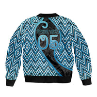 Custom Aotearoa Atua Ranginui Bomber Jacket Maori Sky Father Koru Patterns