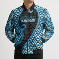 Custom Aotearoa Atua Ranginui Bomber Puffer Jacket Maori Sky Father Koru Patterns