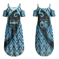 Custom Aotearoa Atua Ranginui Couples Matching Summer Maxi Dress and Hawaiian Shirt Maori Sky Father Koru Patterns