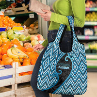 Aotearoa Atua Ranginui Grocery Bag Maori Sky Father Koru Patterns