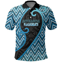 Custom Aotearoa Atua Ranginui Polo Shirt Maori Sky Father Koru Patterns