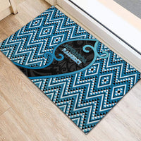 Aotearoa Atua Ranginui Rubber Doormat Maori Sky Father Koru Patterns