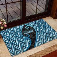 Aotearoa Atua Ranginui Rubber Doormat Maori Sky Father Koru Patterns