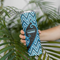 Custom Aotearoa Atua Ranginui Skinny Tumbler Maori Sky Father Koru Patterns