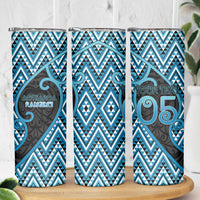 Custom Aotearoa Atua Ranginui Skinny Tumbler Maori Sky Father Koru Patterns