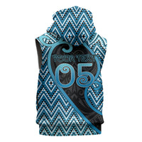 Custom Aotearoa Atua Ranginui Sleeveless Hoodie Maori Sky Father Koru Patterns