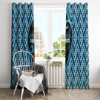 Aotearoa Atua Ranginui Window Curtain Maori Sky Father Koru Patterns