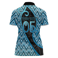 Custom Aotearoa Atua Ranginui Women Polo Shirt Maori Sky Father Koru Patterns