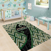 Aotearoa Atua Papatuanuku Area Rug Earth Mother Father Koru Patterns