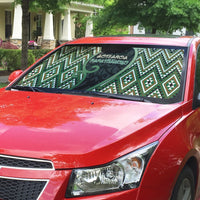 Aotearoa Atua Papatuanuku Auto Sun Shade Earth Mother Father Koru Patterns
