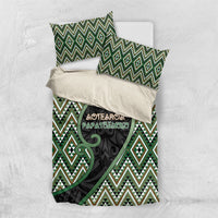 Aotearoa Atua Papatuanuku Bedding Set Earth Mother Father Koru Patterns