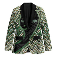 Custom Aotearoa Atua Papatuanuku Blazer Earth Mother Father Koru Patterns
