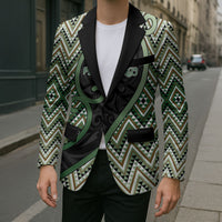 Custom Aotearoa Atua Papatuanuku Blazer Earth Mother Father Koru Patterns