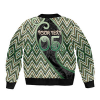 Custom Aotearoa Atua Papatuanuku Bomber Jacket Earth Mother Father Koru Patterns