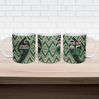 Custom Aotearoa Atua Papatuanuku Ceramic Mug Earth Mother Father Koru Patterns