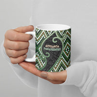 Custom Aotearoa Atua Papatuanuku Ceramic Mug Earth Mother Father Koru Patterns