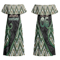 Custom Aotearoa Atua Papatuanuku Couples Matching Off Shoulder Maxi Dress and Hawaiian Shirt Earth Mother Father Koru Patterns