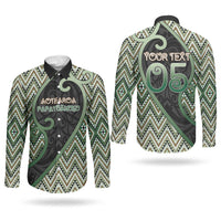 Custom Aotearoa Atua Papatuanuku Couples Matching Summer Maxi Dress and Long Sleeve Button Shirt Earth Mother Father Koru Patterns