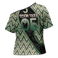 Custom Aotearoa Atua Papatuanuku Cross Shoulder Shirt Earth Mother Father Koru Patterns