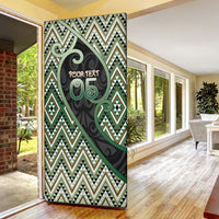Custom Aotearoa Atua Papatuanuku Door Cover Earth Mother Father Koru Patterns