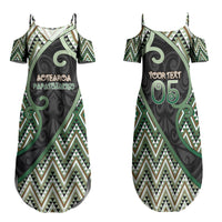 Custom Aotearoa Atua Papatuanuku Family Matching Summer Maxi Dress and Hawaiian Shirt Earth Mother Father Koru Patterns
