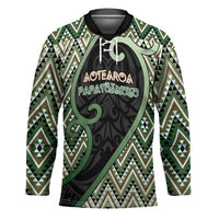 Custom Aotearoa Atua Papatuanuku Hockey Jersey Earth Mother Father Koru Patterns