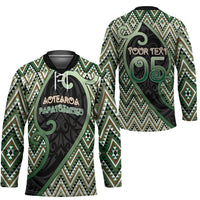 Custom Aotearoa Atua Papatuanuku Hockey Jersey Earth Mother Father Koru Patterns