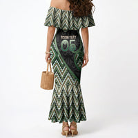 Custom Aotearoa Atua Papatuanuku Mermaid Dress Earth Mother Father Koru Patterns