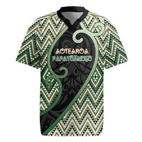 Custom Aotearoa Atua Papatuanuku Rugby Jersey Earth Mother Father Koru Patterns
