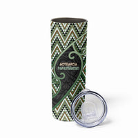 Custom Aotearoa Atua Papatuanuku Skinny Tumbler Earth Mother Father Koru Patterns