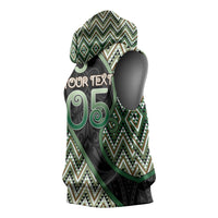 Custom Aotearoa Atua Papatuanuku Sleeveless Hoodie Earth Mother Father Koru Patterns